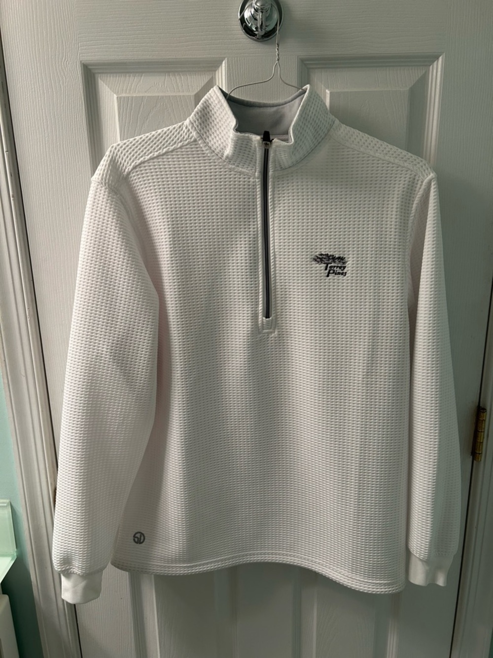 Men’s Torrey Pines Optic Long Sleeve 1/2 Zip Pullover